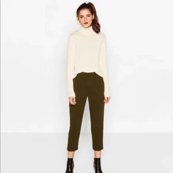 Zara | Pants & Jumpsuits | Nwt Zara High Waisted Ankle Cuffed Dress Pants Trousers Skinny Green Xs | Poshmark Zara | Pants & Jumpsuits | Nwt Zara High Waisted Ankle Cuffed Dress Pants Trousers Skinny Green Xs | Poshmark
